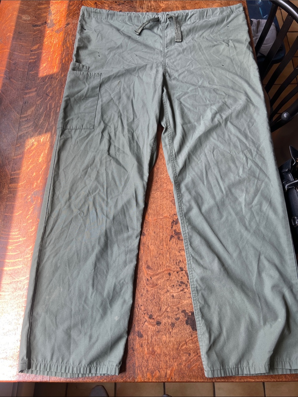 Men's Olive Green Cherokee, workwear, scrub bottoms